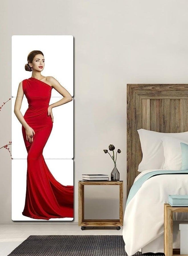 Arabest 3 Pack Self Adhesive Acrylic Mirror,Non Glass Sticky Mirror Flexible Plastic Mirror Sheets Wall Stickers,Full Length Mirror Wall Mounted Frameless Mirror Set for Bedroom Living Room, 30 x 30 cm - Image 3