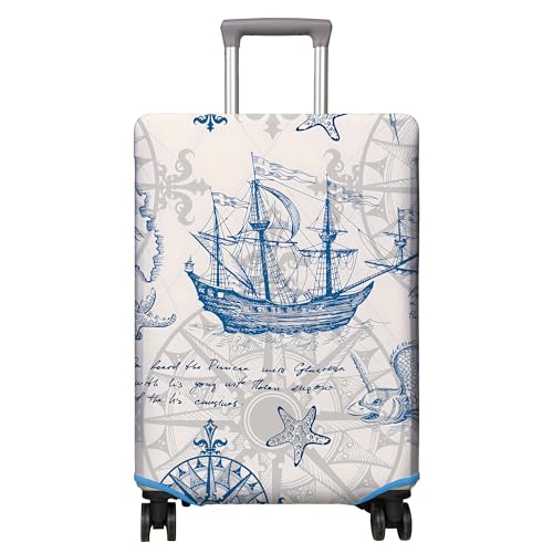 PtRug Travel Luggage Cover Suitcase Protector Fits 1832 Inch Wheel Covers PatternedTravel Related Items Flower Luggage Protector Elastic L - Image 1