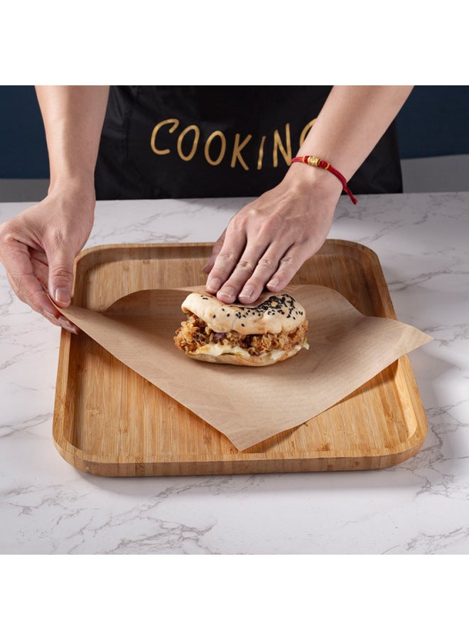 American-style Oil-proof Paper Fried Chicken Fries Hamburger Paper Oil-proof Oil-absorbing Paper Baking Oil Paper Sandwich Wrapping Paper Newspaper-Color:50 Sheets/pack-Specifications:Brown (printed Newspaper) 30*20cm - Image 4