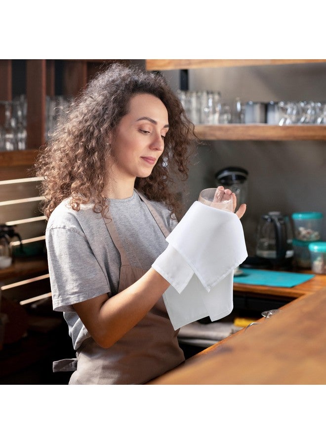 Utopia Home [24 Pack, White] Cloth Napkins 17x17 Inches, 100% Polyester Hemmed Edges, Washable and Reusable Ideal for Parties, Weddings and Dinners - Image 4