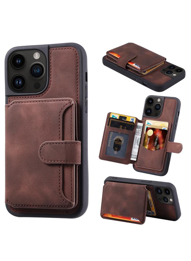 erorex Case For iPhone 12 Pro Max Skin Feel Dream Anti-theft Brush Shockproof Portable Skin Card Bag Phone Case - Image 1