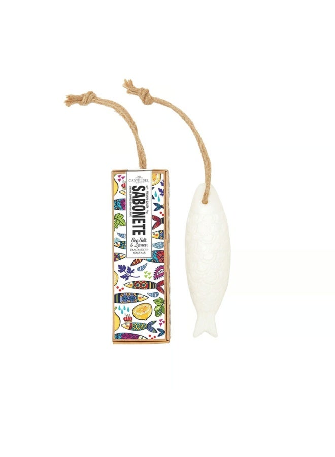 كاستيلبل صابون سردين من كاستيلبيل، ملح البحر والليمون، 80 غرام - Image 1
