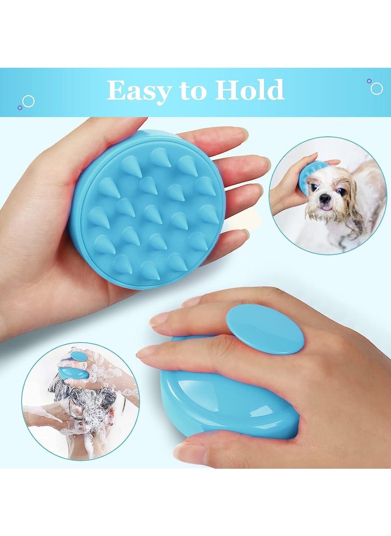 Generic Hair Scalp Massager Brush for Effective Hair Cleaning and Scalp Exfoliation - Perfect for Curly, Straight, and Thick Hair - Ideal for Relaxation and Stress Relief – Blue  - Image 5