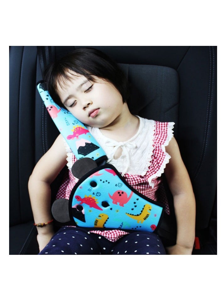 OASIS-TH Car Seat Belt Adjuster Seat Belt Pad Cover for Baby Child Neck Safety Shoulder Positioner Shoulder Pad Kit Neck Support Headrest Seatbelt Pillow Cover & Seatbelt Adjuster for Child  - Image 1