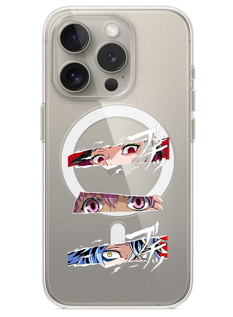 Theodor Magnetic Case for iPhone 15 Pro Max 6.7-inch Compatible with MagSafe Wireless Charging, Shockproof Phone Bumper Cover anime copy - Image 1