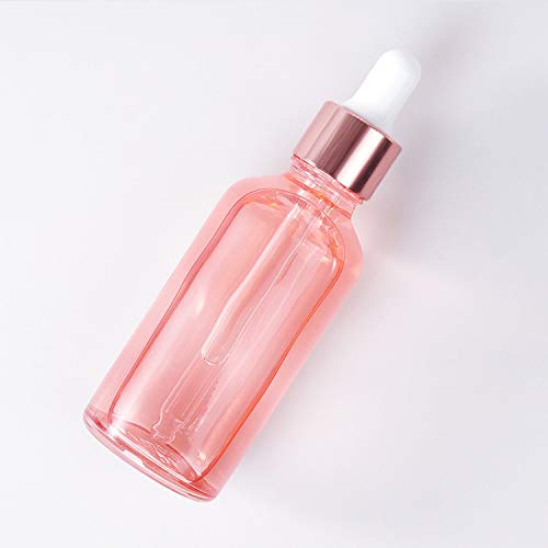 Furnido 6 Pcs,3.4 Oz Pink Glass Dropper Bottle for Essential Oils,Empty Glass Massage Oil Bottle Holder With Glass Reagent Pipette,Aromatherapy Perfume Travel Vial Container-FREE Pipette,Funnel included - Image 5