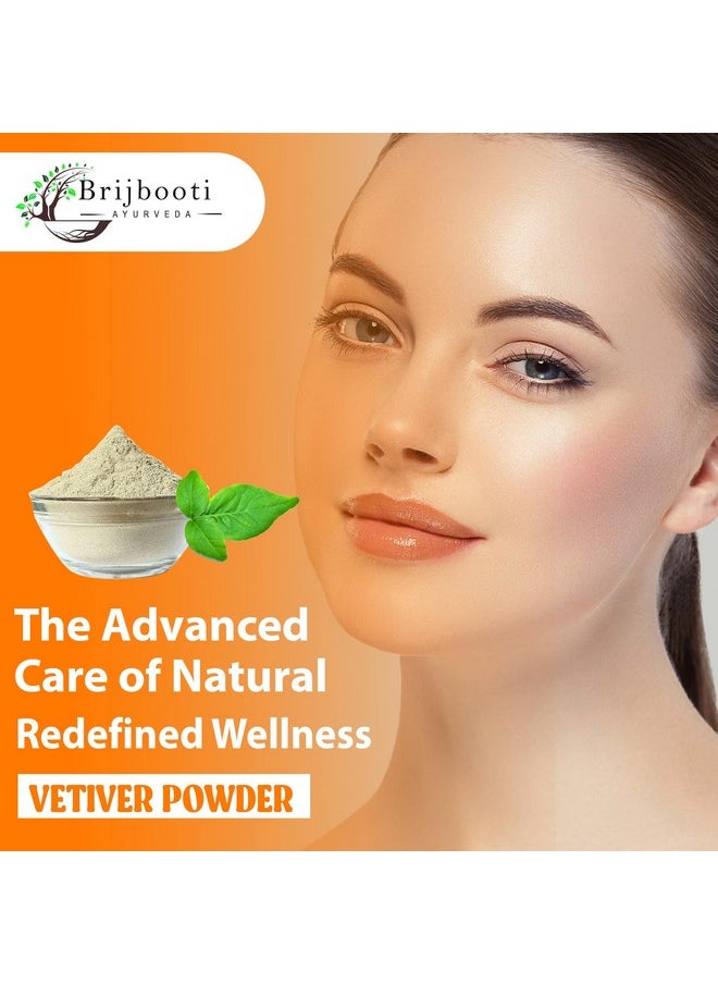 BrijBooti - Vetiver Root Organic Powder 200 Gr Khus Root Powder (Khus Khus Powder) Kas Ramacham Vetiveria Zizanioides For Hair Growth Face Scrub Healthy Skin - Image 1