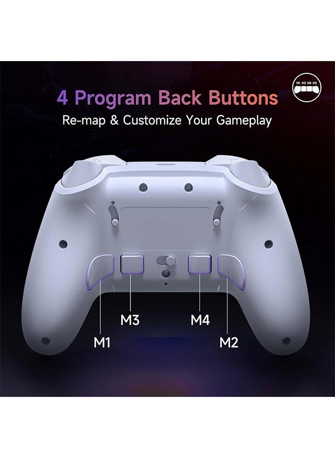 EasySMX X20 Wireless Gaming Controller with RGB Backlit, 2-Stage Hall Effect Stick, 1000Hz Polling Rate, 6-Axis Gyro on Multi-Platform, Mech Buttons- Compatible with PC/Switch/Steam/Android - Image 5