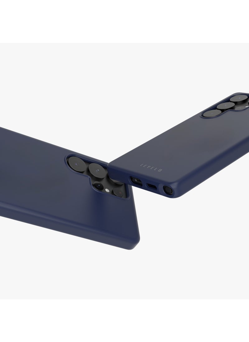 LEVELO - S25 Ultra Magsafe Case Iris Liquid Silicone / Impact-Resistant Corners / Scratch Resistance / Premium Quality / Drop and Damage Protecting / MagSafe Compatible Back Cover - Blue - Image 1