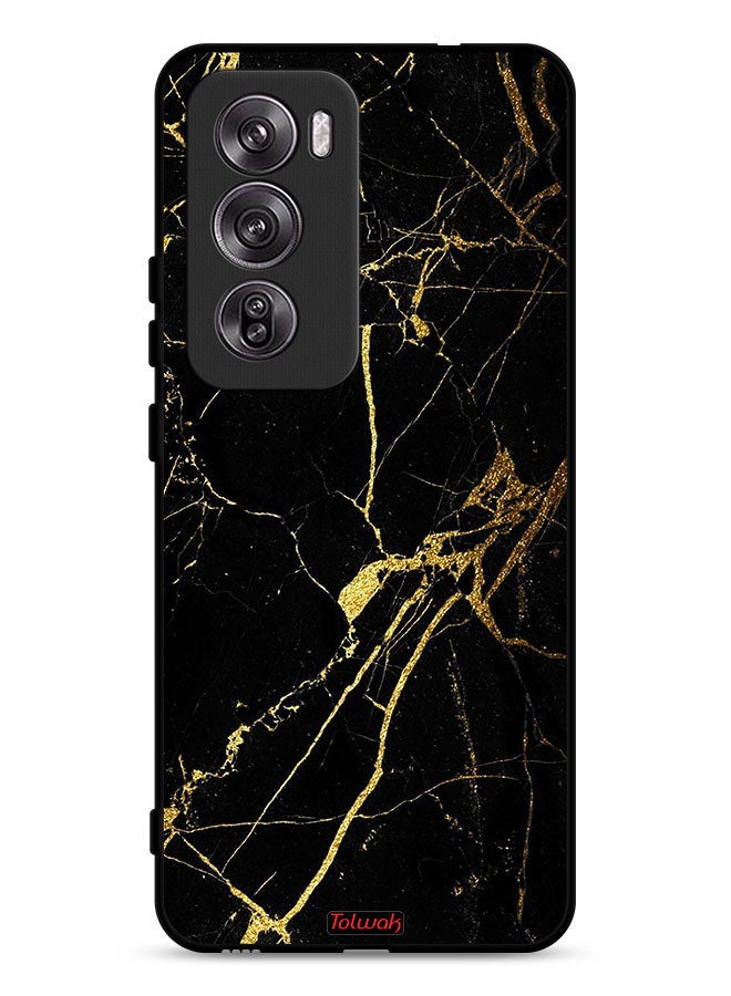 Tolwak Oppo Reno12 Pro 5G Protective Case Cover Crack Marble - Image 1