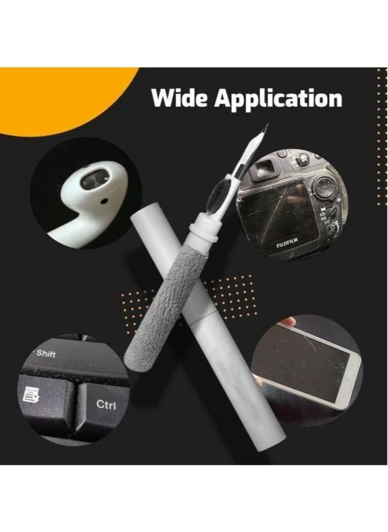 ELTRAZONE - Cleaner Kit for Airpods Pro 1 2 Multi-Function Cleaning Pen Soft Brush for Bluetooth Earphones Case, Wireless Earphones, Wireless Earbuds Cleaning Tools for Huawei Samsung MI Earbuds-White - Image 1