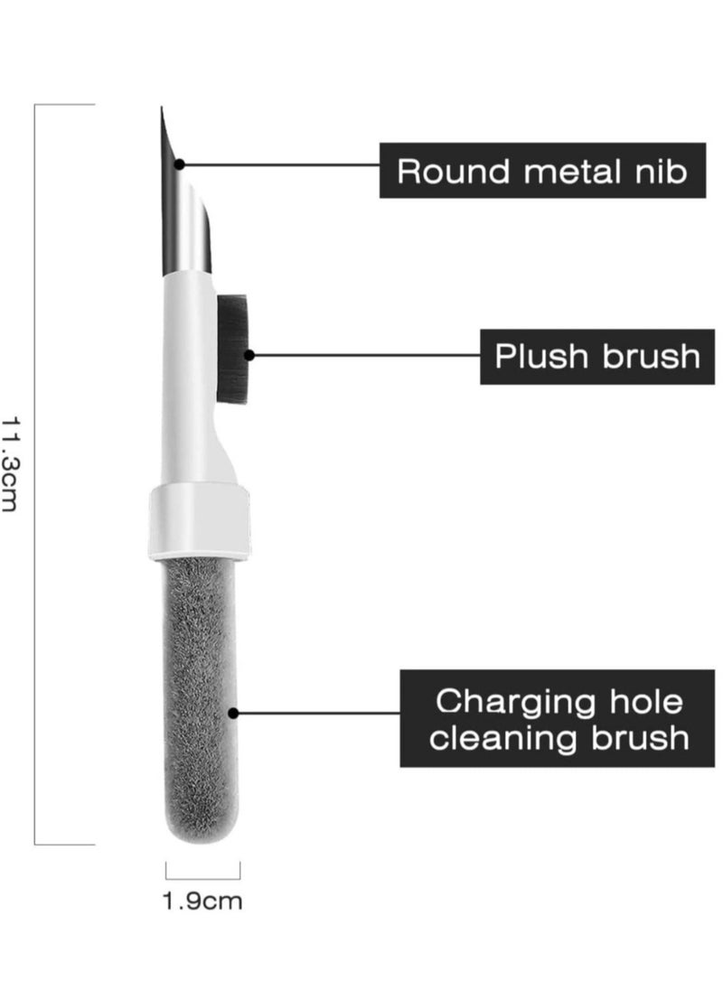 ELTRAZONE - Cleaner Kit for Airpods Pro 1 2 Multi-Function Cleaning Pen Soft Brush for Bluetooth Earphones Case, Wireless Earphones, Wireless Earbuds Cleaning Tools for Huawei Samsung MI Earbuds-White - Image 1