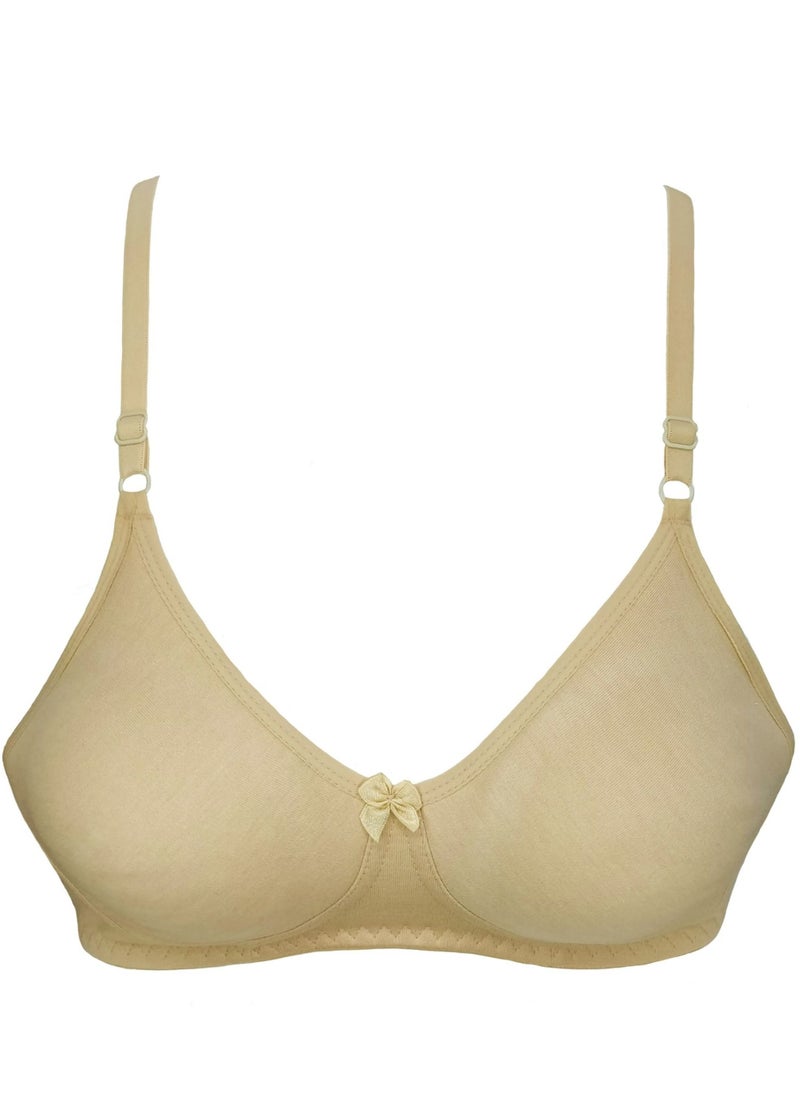 Love Bell - Love Bell women's everyday bra non padded soft cup tshirt bra premium cotton seamless moulded 18 hour bra - Image 1