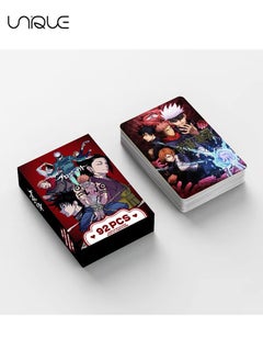 Unique 92 Pieces Jujutsu Kaisen Lomo Card - Laser Card - 60Pieces Double-sided LOMO Card - 30 Pcs Random stickers - HD Color Printed Collector Card Sticker - Photo card decoration for collector fans  - Image 4