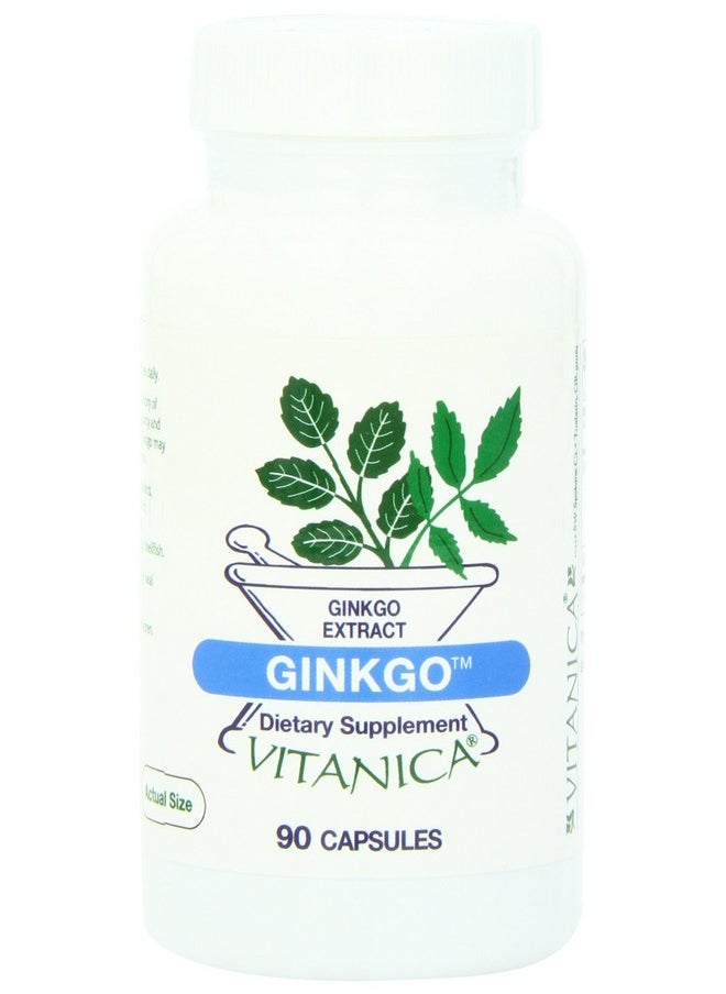 Vitanica Ginkgo Biloba Extract Supports Circulation And Cognitive Health Standardized To 24% Flavone Glycosides 6% Terpene Lactones Vegan Nongmo Gluten Free 90 Capsules Ginkgo Pro Logo  - Image 2