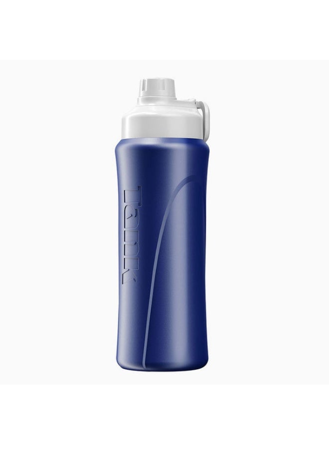 Tank Super Cool Mini, 650ml, Insulated Plastic Bottle, BPA Free, Leakproof - Dark Blue - Image 4