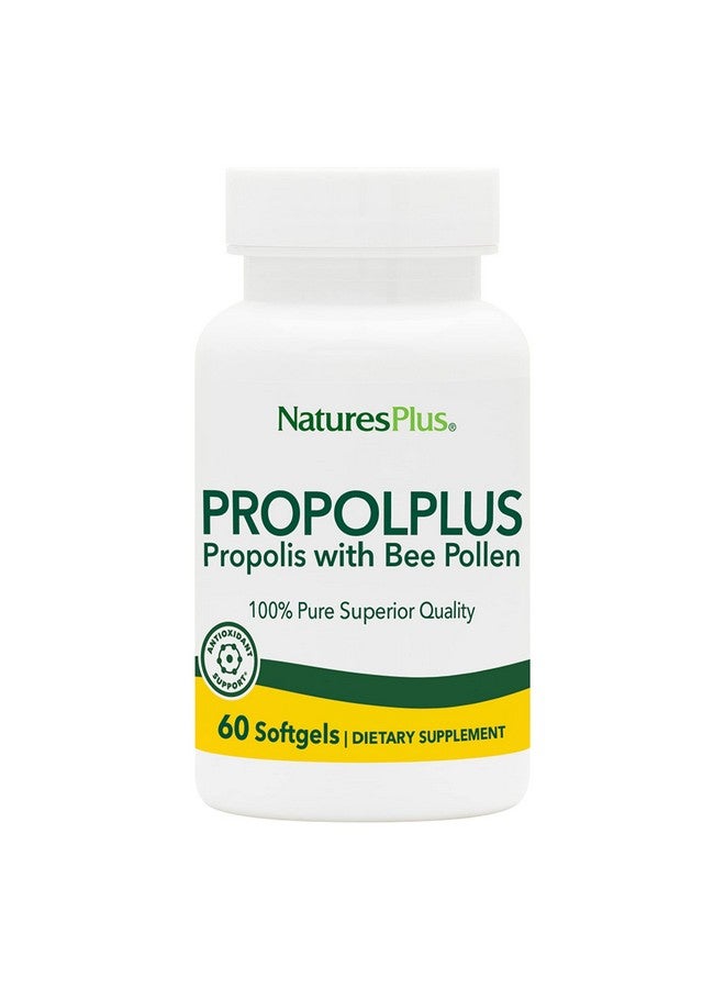 Nature's Plus Naturesplus Propolplus 180 Mg 60 Softgels Quality Bee Propolis Supplement With Bee Pollen 60 Servings - Image 2