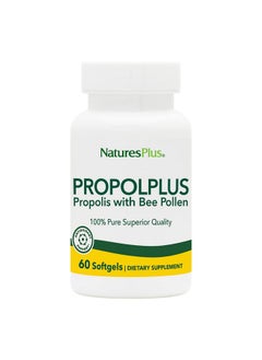 Nature's Plus Naturesplus Propolplus 180 Mg 60 Softgels Quality Bee Propolis Supplement With Bee Pollen 60 Servings  - Image 1