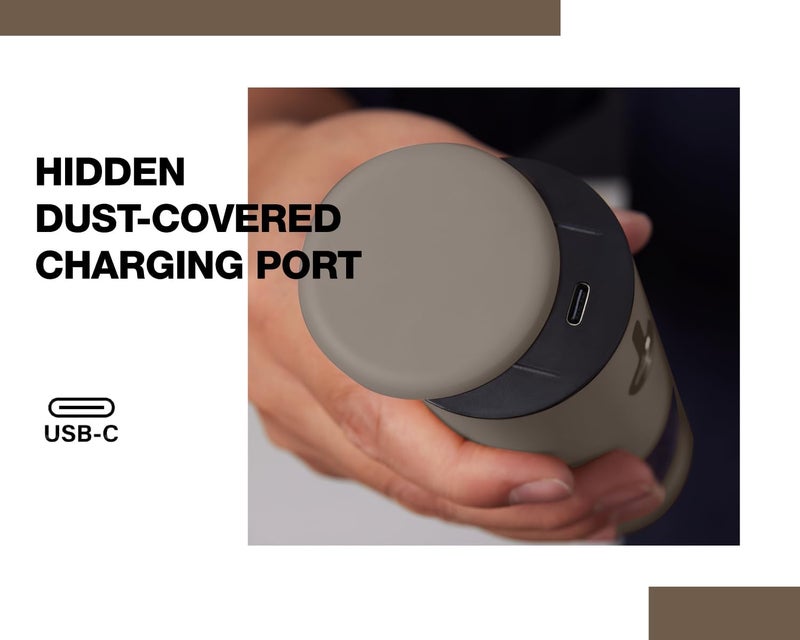 GORMODE Stainless Steel Rechargeable Electric Salt and Pepper Grinder Set, USB Charging with Dust Cover, 6 Adjustable Grinding Modes + LED Light 2pack，Brown - Image 4