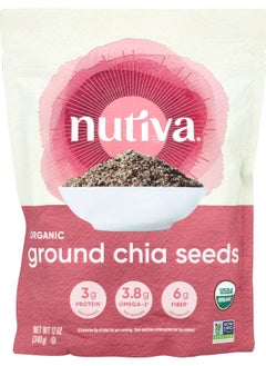 Nutiva Organic Ground Chia Seeds 12 oz (340 g) 