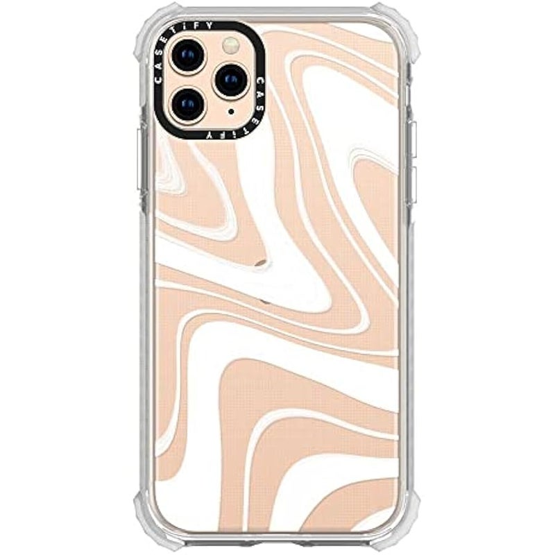 Casetify Ultra Impact iPhone 11 Pro Max Case 【9.8ft Drop Protection】 - Frosted Swirls - Clear - Image 4