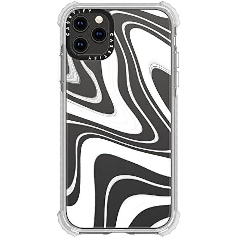 Casetify Ultra Impact iPhone 11 Pro Max Case 【9.8ft Drop Protection】 - Frosted Swirls - Clear - Image 3