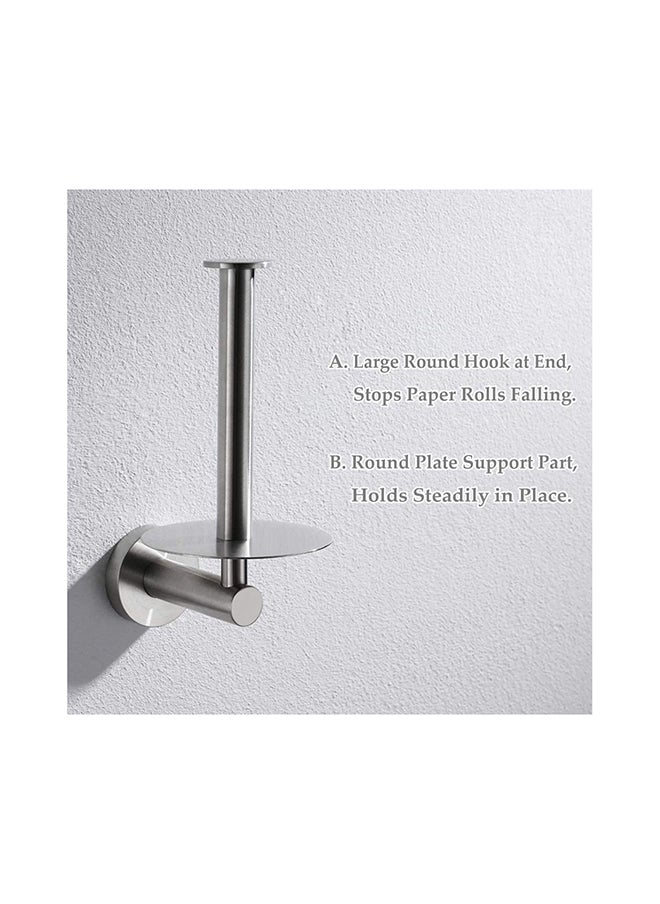 Generic Stainless steel vertical toilet paper holder  - Image 2