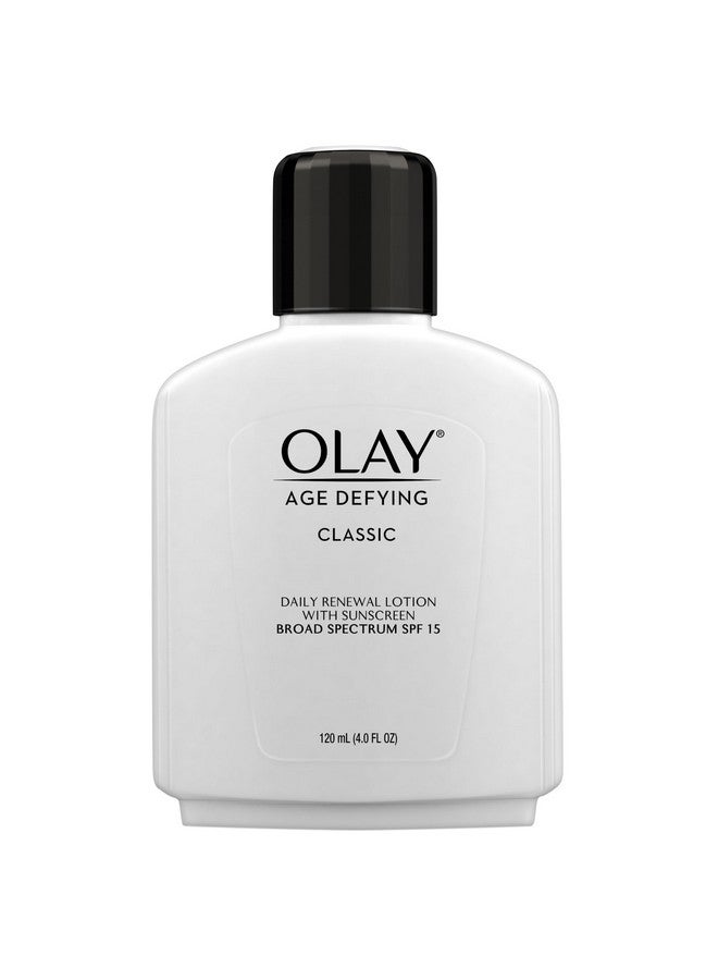 Olay Face Moisturizer by Olay, Age Defying Classic Daily Renewal Lotion, With Sunscreen, Classic,4 oz - Image 1