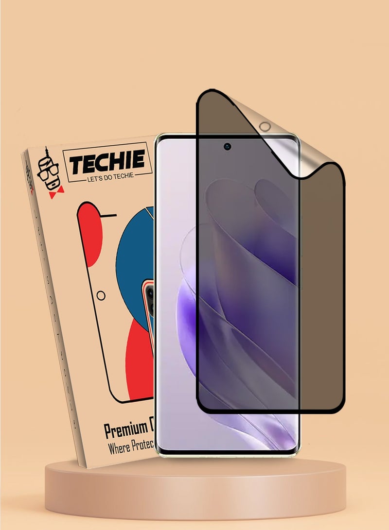 Techie Full Cover Matte Ceramic Privacy Screen Protector for Vivo V40 Pro / V40 Lite / Vivo V40 5G – Anti Fingerprint, Bubble Free Easy Installation - Image 1