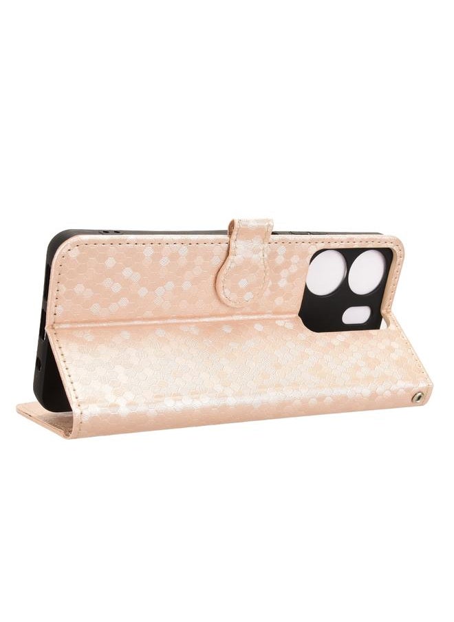 Green Tiger Case For BLU View 5 Honeycomb Dot Texture Leather Phone Case  - Image 5