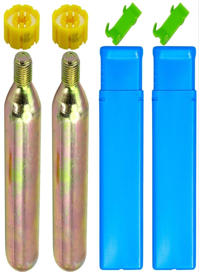 HAINEAO 2-3 Pack PFD 24/33 Grams CO2 Cartridge Cylinder 1/2-inch Thread for Inflatable Life Jacket Life Vest Lifesaving Belt for Water Sports Fishing, Surfing, Sea Activities (33GRAM, 2) - Image 1
