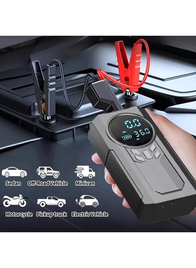 Multifunctional Intelligent Air Pump Car Battery Jump Starter Portable Tire Inflator - Image 5