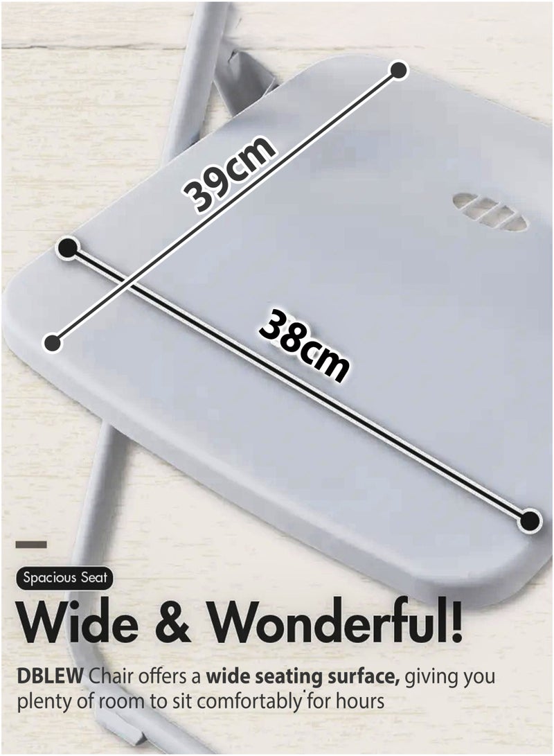 Toshionics كرسي دراسة قابل للطي، مقعد قابل للطي، كرسي قابل للطي للمكتب أو الطاولة بإطار معدني ومقعد وظهر بلاستيكي، تصميم مدمج وخفيف الوزن، أسود لامع للمنزل، غرفة النوم، غرفة المعيشة، الشرفة، المكتب، اللابتوب، الكمبيوتر، المدرسة، فصل دراسي، دراسة الطلاب، تناول الطعام، النزهات الخارجية، الصيد، التخييم، المشي، غرف المؤتمرات والفعاليات، متوفر في مجموعة من 1 إلى 8. - Image 5