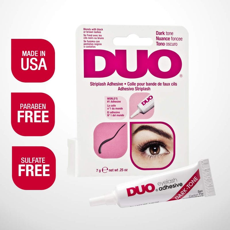 DUO Strip Eyelash Adhesive for Strip Lashes, Dark Tone, 0.25 oz, 1-Pack - Image 5