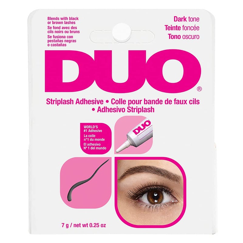 DUO Strip Eyelash Adhesive for Strip Lashes, Dark Tone, 0.25 oz, 1-Pack - Image 1