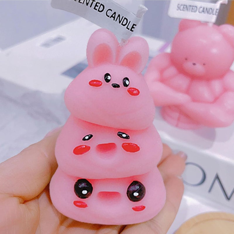 windforgecraft Scented Candles,Cartoon Zongzi Tea Lights Candle Set | Cute Candles Set for Mother's Day Valentine's Day Decor, Women Mum Wife - Image 2