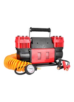 AUTOSMART 12V High Pressure Heavy Duty Air Compressor Red and Black CT20413 