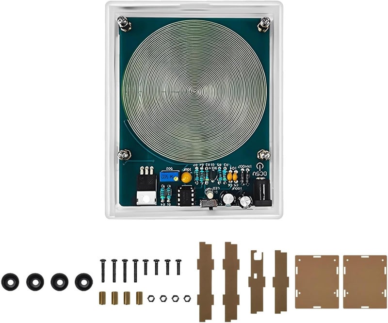 Schumann Wave Generator 7.83Hz, 5W Low Frequency Pulse, USB Powered, with LCD Display, Clear Acrylic Shell, for Relaxation, Meditation, 16 X 13 X 2 Cm - Image 1