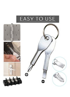 Generic Mini Keychain Screwdriver Set, Dual Flat and Phillips Head Tools for EDC, Pocket-Friendly Gadget for Men  - Image 3