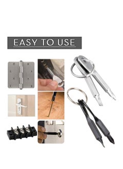 Generic Mini Keychain Screwdriver Set, Dual Flat and Phillips Head Tools for EDC, Pocket-Friendly Gadget for Men  - Image 4