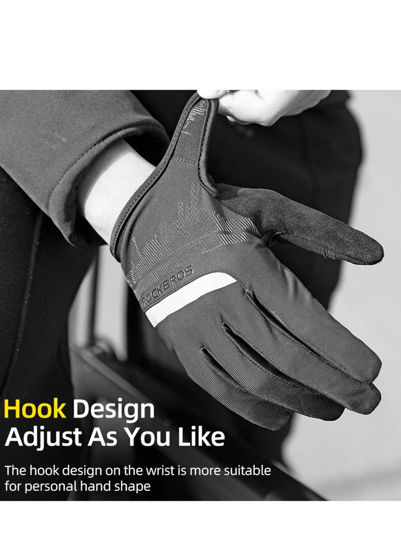 KASTWAVE قفازات دراجة هوائية كاملة الأصابع احترافية، قفازات MTB قابلة للتنفس للرجال والنساء، قفازات رياضية مضادة للانزلاق مبطنة بالصدمات للاستخدام في الدراجات الجبلية والطرق للرياضات الخارجية - Image 2