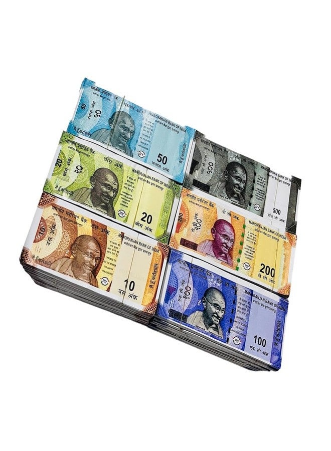 Shimmera (50 Each X 6 = 300) Fake Note Playing Currency Fake Note Nakli Note Dummy Money Fake Currency Notes Fake Money for Kids to Play Nakli Note Learning and Education Money for Kids - Image 4