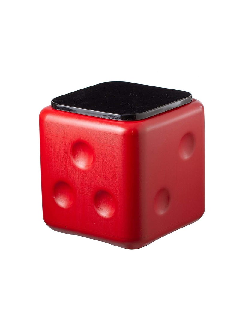 Vishal Smart Mall VishAl smart MAll Plastic Dice Stool, Sittting Stool (Maroon)  - Image 1