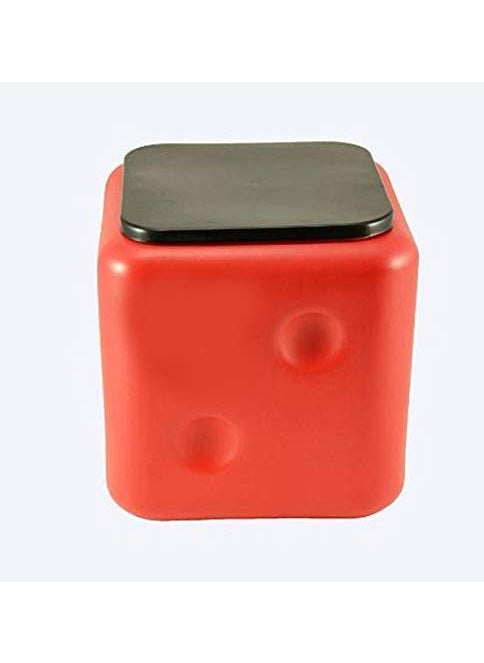 Vishal Smart Mall VishAl smart MAll Plastic Dice Stool, Sittting Stool (Maroon)  - Image 3