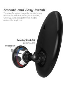 SNOWFLAKES SNOWFLAKES 8 inches Magnifying Mirror with Light, 10x Magnification 3 Light Modes Makeup Mirror with Suction Cups ,Smooth and Easy Install ,360 Degree Swivel Joint.  - Image 3