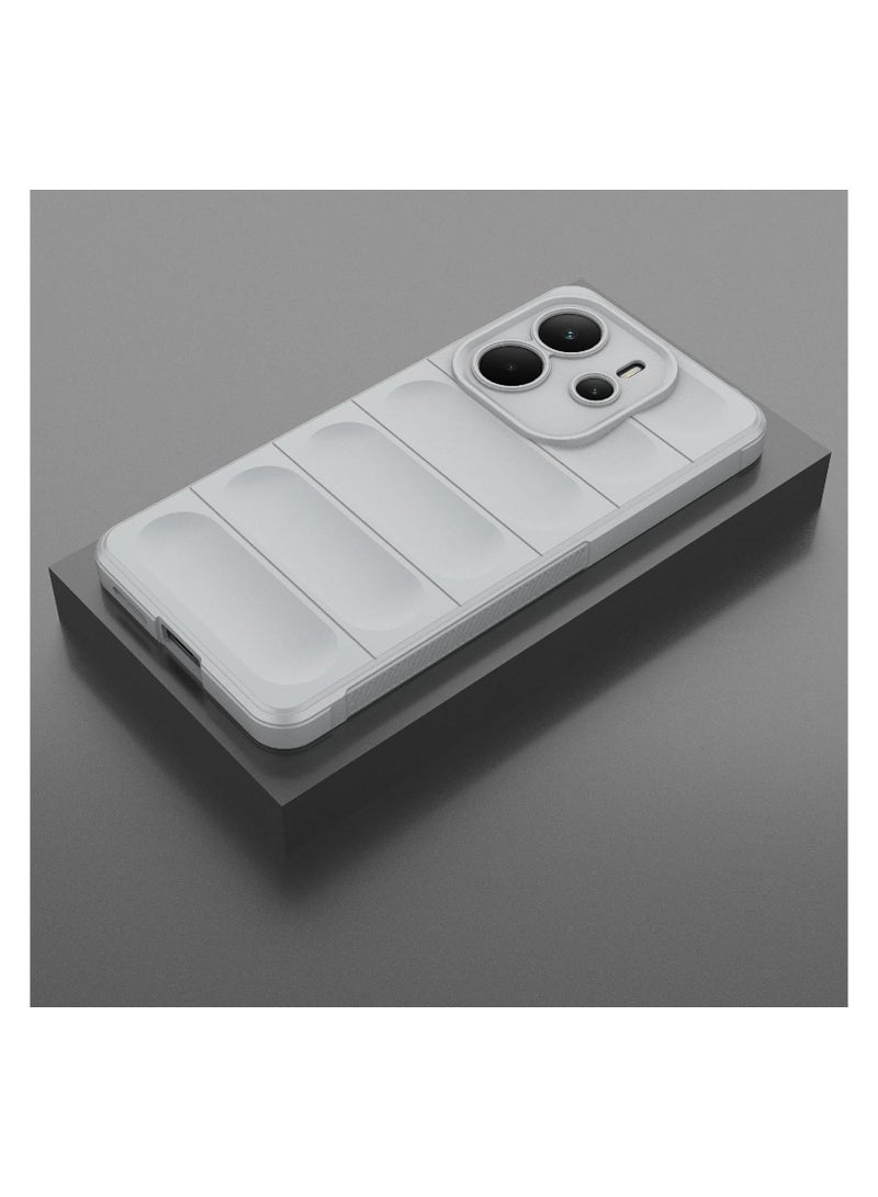 جراب redmi note 14 4g  ماجيك شيلد مرن مضاد للصدمات وحماية كاملة للخدوش مع حماية للكاميرا مزود ببطانة داخلية لهاتف ريدمي نوت 14 - Image 2