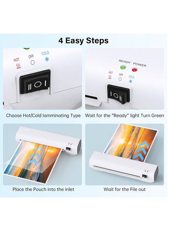 EHOME A4 Thermal Laminator & Foil Applicator, 55s Warm-Up, 18 Seconds/page, Auto Shutoff, Commercial-Grade Laminating Machine For Office, School, Crafts & DIY - Image 5