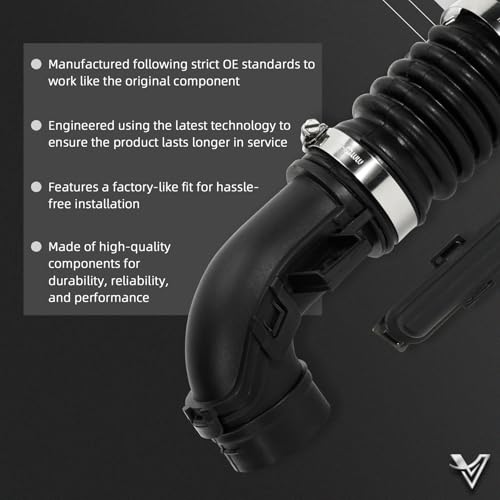 VORGENS Air Intake Duct Pipe Compatible with Nissan Versa/Versa Note, 1.6L l4 GAS, 2013 2014 2015 2016 2017 2018 2019#Replace 16554-9KA0B Engine Air Cleaner Intake Duct Resonator - Image 3