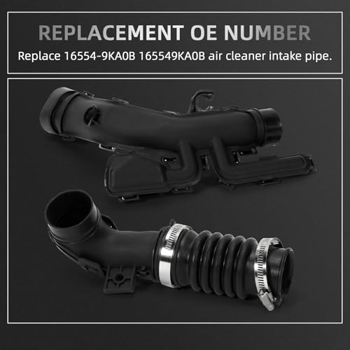 VORGENS Air Intake Duct Pipe Compatible with Nissan Versa/Versa Note, 1.6L l4 GAS, 2013 2014 2015 2016 2017 2018 2019#Replace 16554-9KA0B Engine Air Cleaner Intake Duct Resonator - Image 4