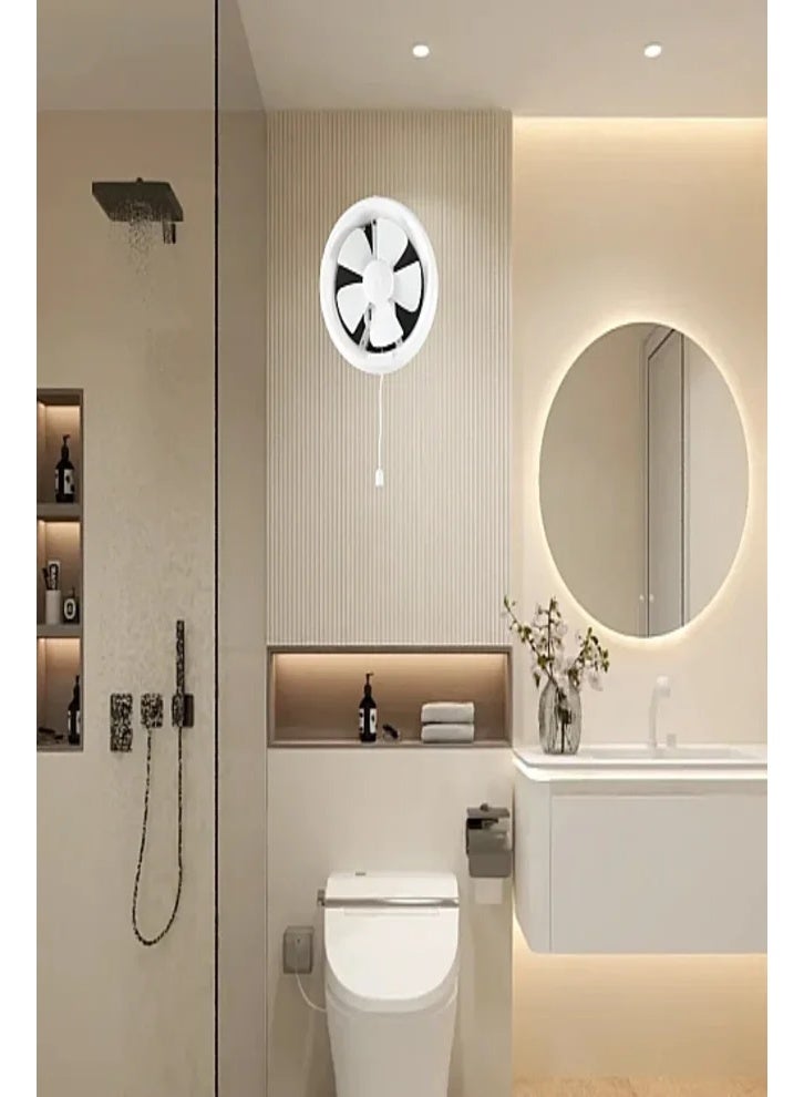 Hammer Round Wall-Mounted Exhaust Fan for Kitchens and Bathrooms – 20 cm Built-In Size - Image 2